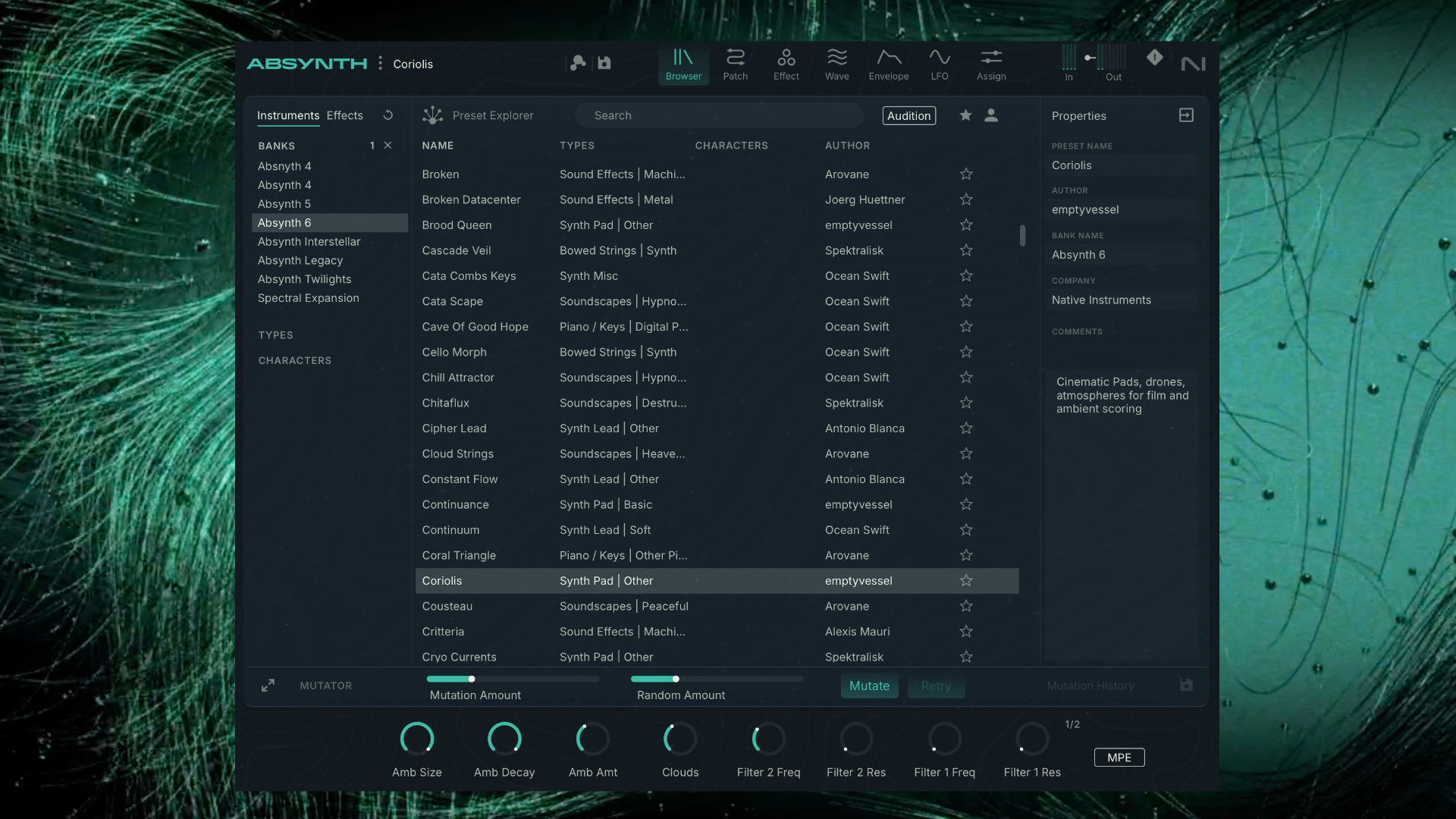 SOFTWARE NEWS! Native Instruments: Absynth 6 - Grn Studios